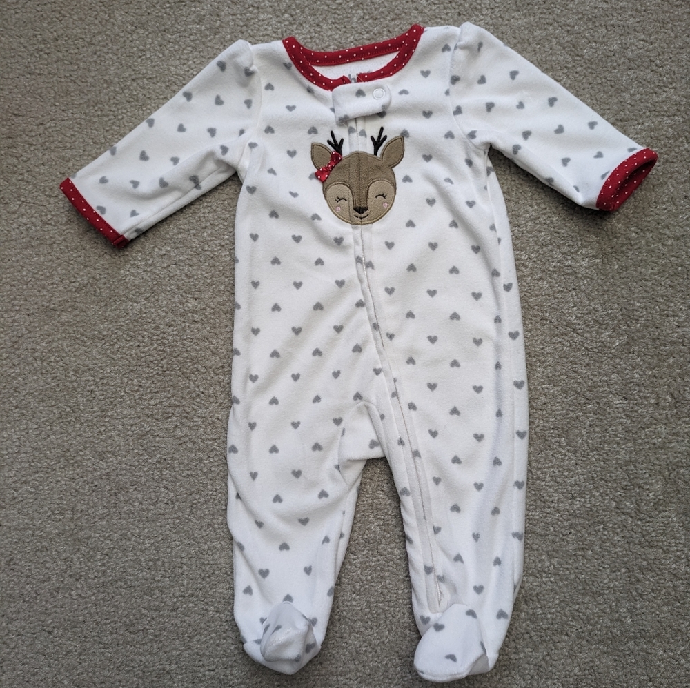 Carter's One Piece Footies Sleepwear, Size Newborn